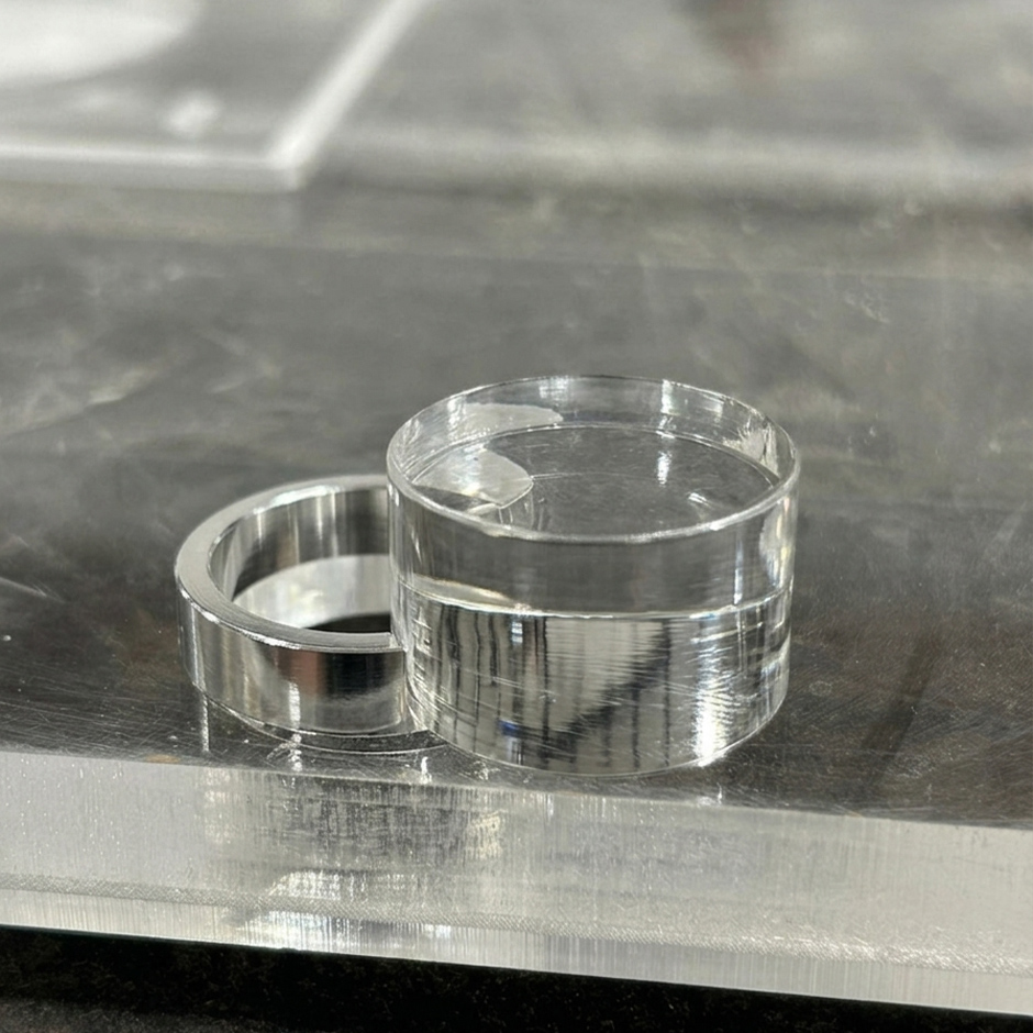 Circulos de cristal cortado